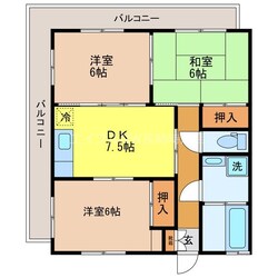 サンシャイン西山台の物件間取画像